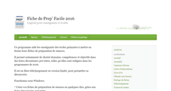 Desktop Screenshot of fichedeprepfacile.com